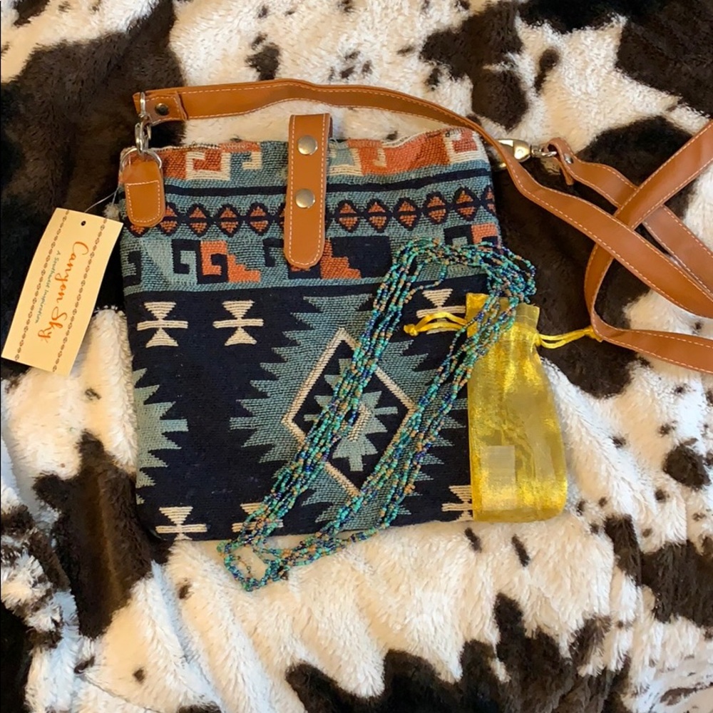 Canyon Sky Crossbody Southwestern Purse NWT
